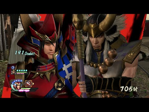 Sengoku Musou 4 II (Samurai Warriors 4 II) - Naomasa Ii + Tadakatsu Honda Gameplay (Hell Difficulty)