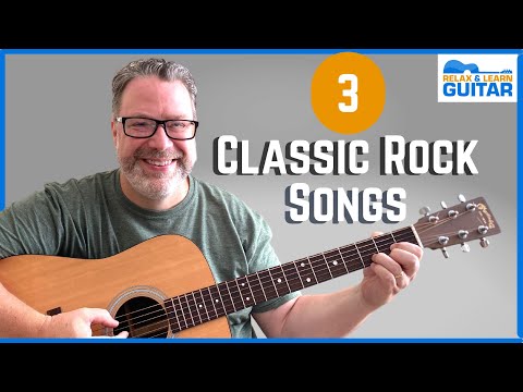 Learn 3 EASY Classic Rock Songs on Guitar - Just 5 Chords