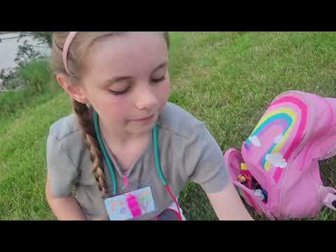 Testing pond scum with a microscope