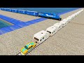 Epic Caravan Train Accidents Beamng Drive Crashes Dancing Cars