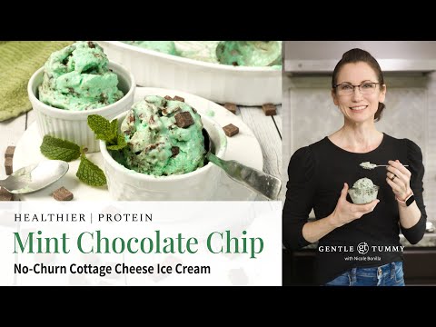 Easy Mint Chocolate Chip Cottage Cheese Ice Cream Recipe