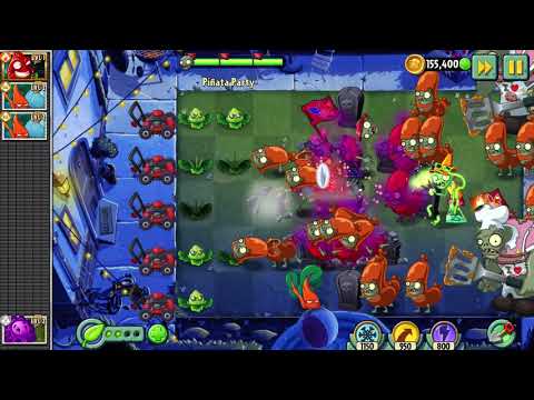 Plants vs Zombies 2 gameplay - Piñata Party - 30/6/2021
