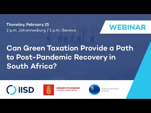 Webinar | Can Green Taxation Provide a Path to Post-Pandemic Recovery in South Africa?