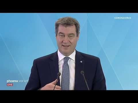 Pressekonferenz mit Markus Söder zur Corona-Krise