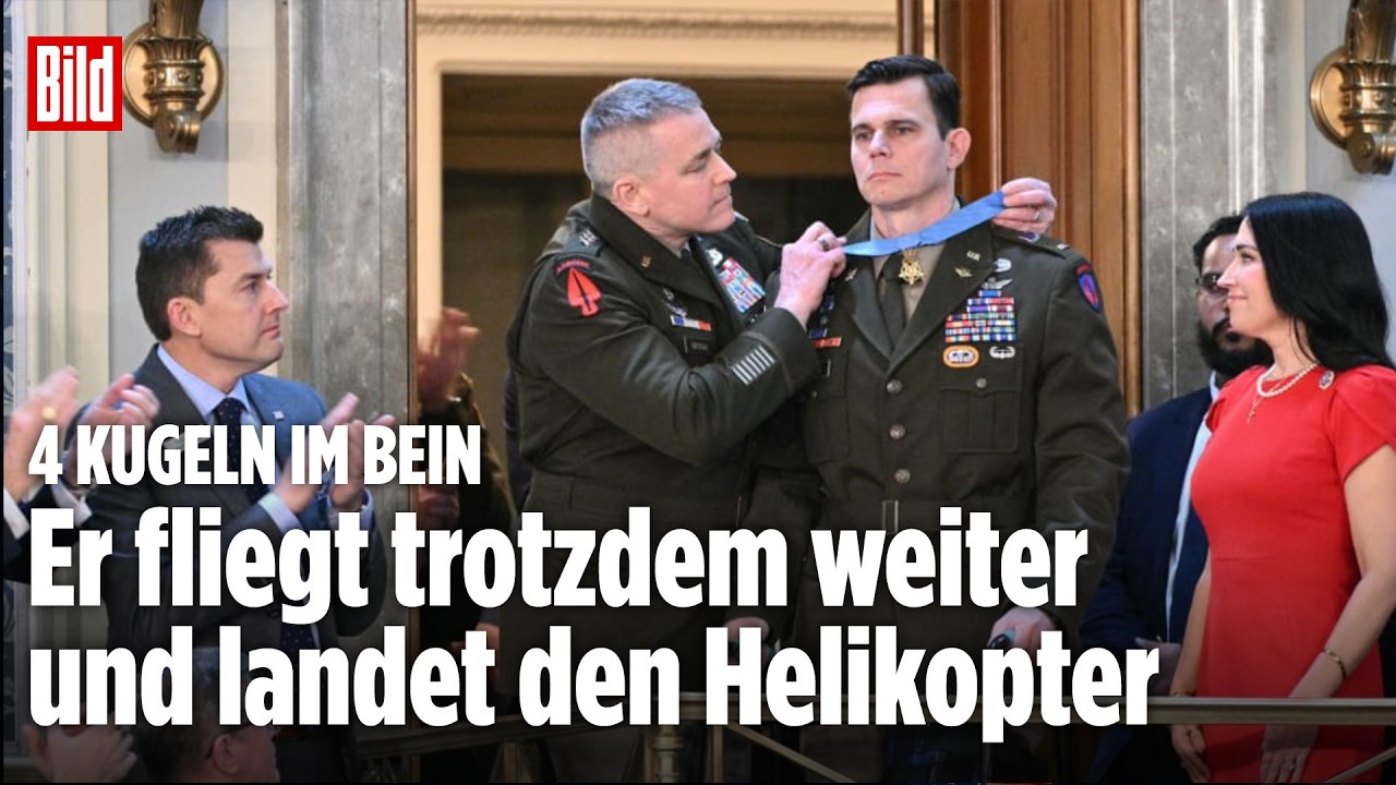 Trump ehrt verwundeten Heli-Piloten: Vier Schüsse ins Bein bei Operation gegen Maduro