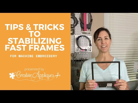 How to use the 8 in 1 Fast Frames for machine embroidery