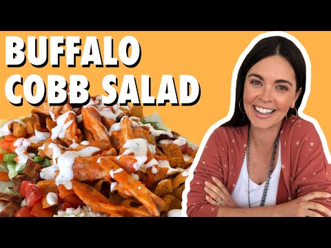 Katie Lee Makes a Grilled Buffalo Chicken Cobb Salad 🙌 | What Would Katie Eat? | Food Network