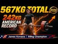 Janee Kovacs SHATTERS American Record With 567KG Total Avancus Houston 2025