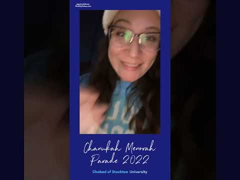 Chanukah Car Parade with Electric Menorahs | Happy Chanukah | 2022 | Chabad Stockton University