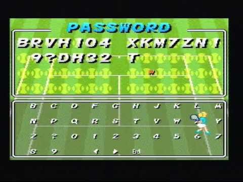 super tennis para super nintendo
