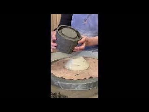 Making Tea Bowls (slabs on the wheel)