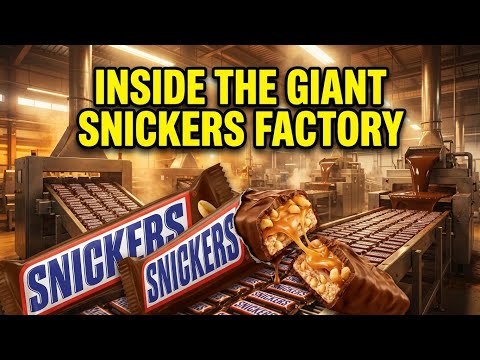Inside the Giant Snickers Factory 🎬– How Millions of Bars Are Made Every Day
