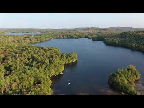 Horn Pond by Drone Sept 2020 4K Acton Maine Wakefield NH