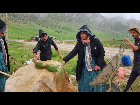 Rain or Shine: Mohammad Reza & Zainab's Nomadic Life Cooking & Tent Repairs