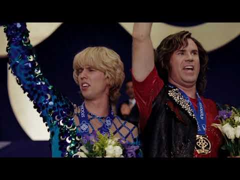 Trailer frame of the duo mid-lift under fireworks and crowd roar