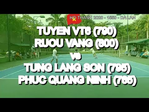 Tuyen Vt6 790  - Ruou Vang 770  vs Tung Lang Son 795  - Phuc Quang Ninh 765  * 285 Vntennis - Ho Tha