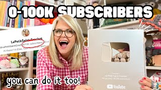 How to Grow A CROCHET YOUTUBE Channel from 0-100K SUBS (10 EFFECTIVE STRATEGIES)