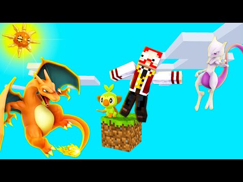 Minecraft PIXELMON EM APENAS UM BLOCO #1 - NOVA SÉRIE !!