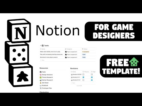 Notion for Game Designers | Full Template Walkthrough