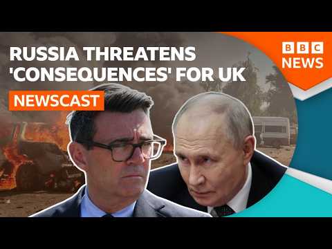 Russia threatens UK over Ukraine war drones | BBC Newscast