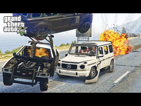 GTA 5 Mercedes Benz G 500 Car Traffic Crashes - Impact Compilation - Destruction