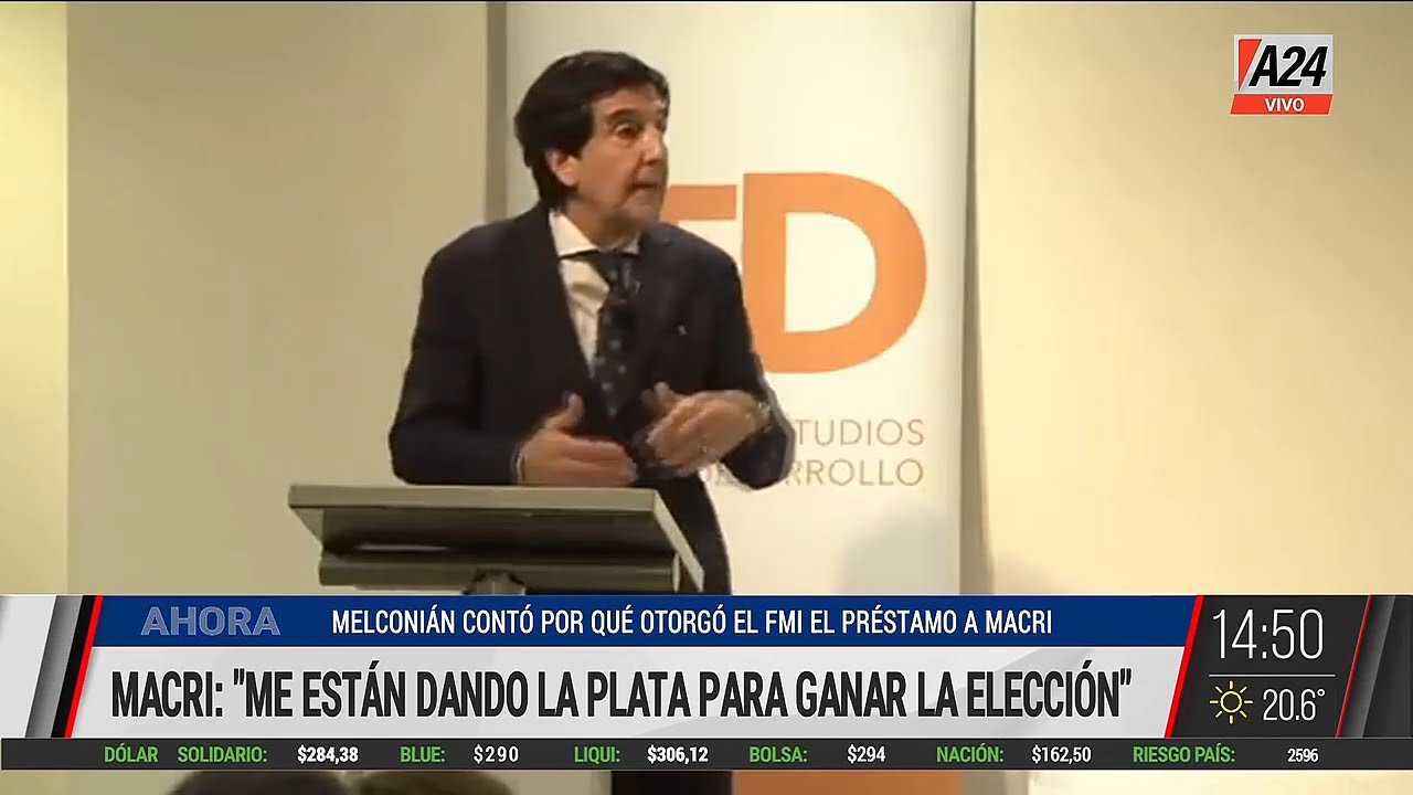 Macri: "Me están dando la plata para ganar la elección"