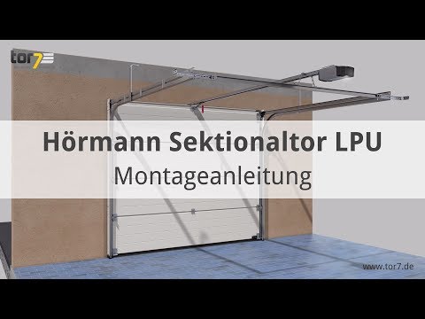 Montage eines Hörmann Garagentores - Sektionaltores (LPU 42)