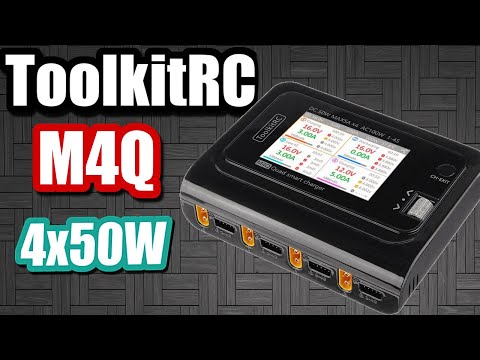 ✅ Супер Зарядка ToolkitRC M4Q, 4 порта - Для Литиевых Аккумуляторов! 🔥