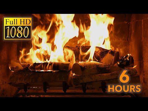 Crackling Birchwood Fireplace | 6 Hour Relaxing Fire from Fireplace For Your Home - 1080p HD