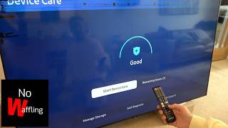 How to USE DEVICE CARE to FIX Issues on Samsung 7 Series TV - Beginners guide
