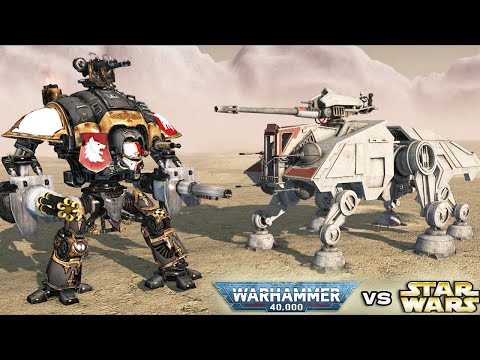 Imperial Guard vs Galactic Republic - Warhammer 40k vs Star Wars Cinematic Battle