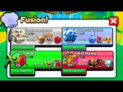 Crafting EVERY NEW FUSION SECRET in Brainrot Evolution!