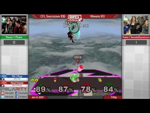 CFL Smackdown 108 Melee - Krudo + Pengie vs Kairos + Smashbobsquarepants - Winners R3