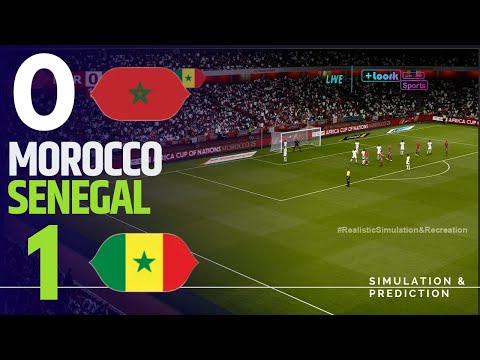 SENEGAL 1-0 MAROC  RÉSUMÉ 🇸🇳🇲🇦 / Coupe d'Afrique des Nations  2025 / Simulation de jeu vidéo