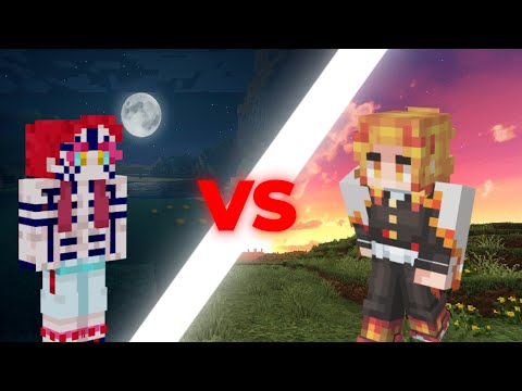 AKAZA Vs RENGOKU! WHO WIN? Minecraft mod Demon Slayer