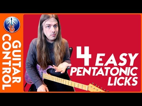 4 Easy Pentatonic Licks - Movable Pentatonic Licks