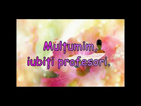 FLORI PENTRU PROFESORI - interpretează Carolina Gorun (karaoke)