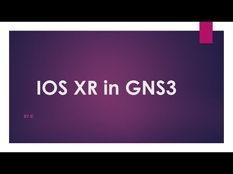 Cisco ISO XR in GNS3