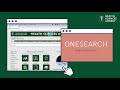 OneSearch - finding ebooks and physical books
