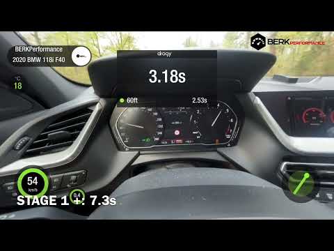 Thumbnail for 195HP BMW 118i F40 2020 Stock vs Stage 1 Acceleration 0-100 | BERKPerformance Chiptuning by rall, BMW, Car