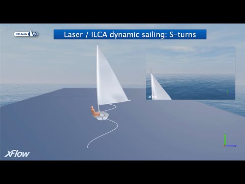 Laser (ILCA) S-turn technique when sailing downwind