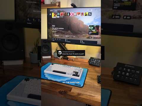 Does the Aula F75 work with the PS5 #keyboard #aula #aulaf75 #tech #creamy  #mechanicalkeyboard