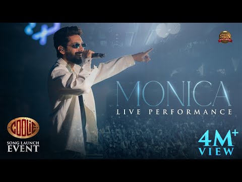 Anirudh & Sublahshini's live performance of Monica Song | Coolie Song Launch Event