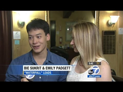 Bie Sukrit, Emily Padgett & Waterfall the musical on ABC7 News LA