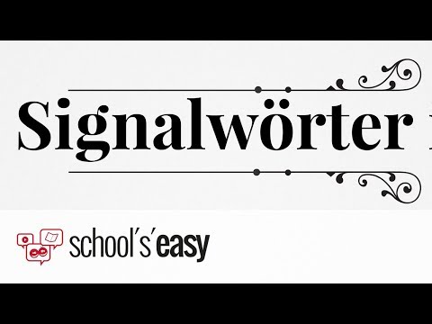 Signalwörter im Englischen