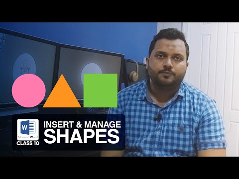 Insert Manage Shapes | Class 10 | Microsoft Word Complete Training Course | اردو हिंदी