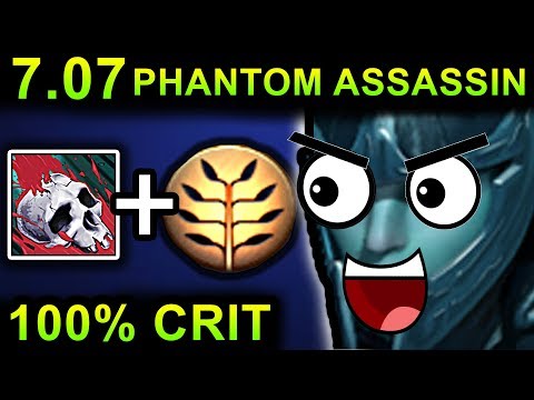 UNLIMITED CRIT PHANTOM ASSASSIN - DOTA 2 PATCH 7.07 NEW META PRO GAMEPLAY
