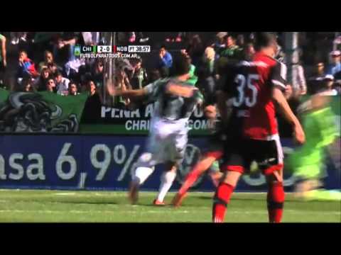 Gol de Gagliardi. Nueva Chicago 3 - Newell's 0. Fecha 28. Primera División 2015. FPT