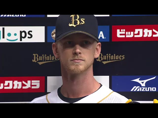 バファローズ・ディクソン投手・李大浩選手ヒーローインタビュー 9月28日 オリックス・バファローズ 対 北海道日本ハムファイターズ