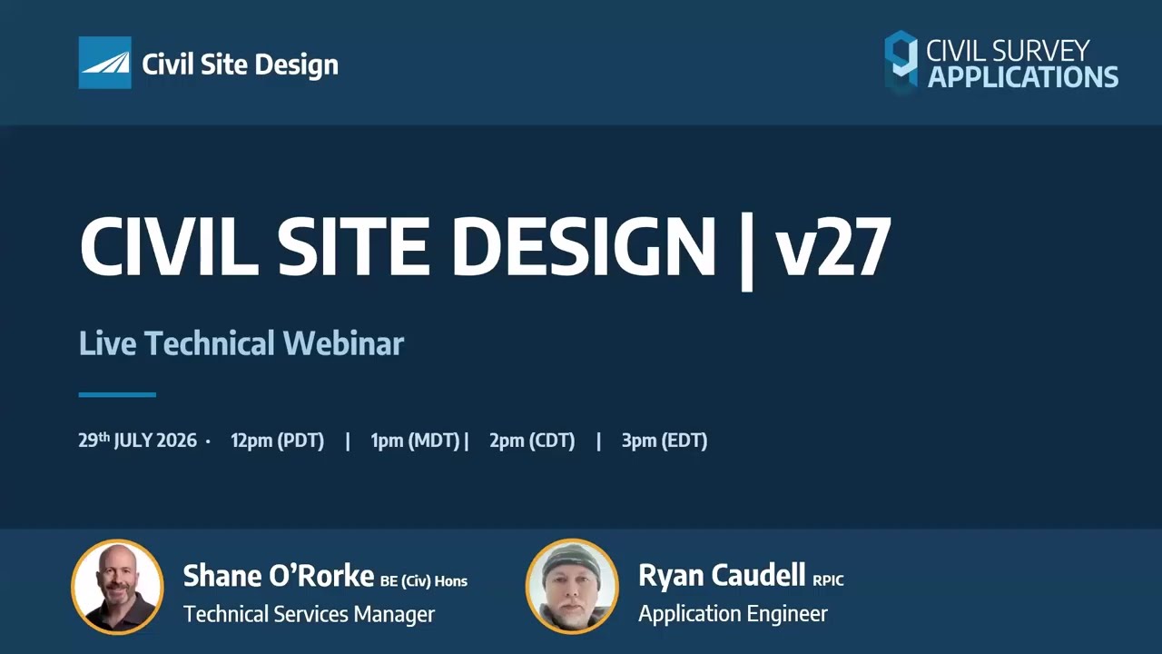 Webinar | Civil Site Design V27 (USA)